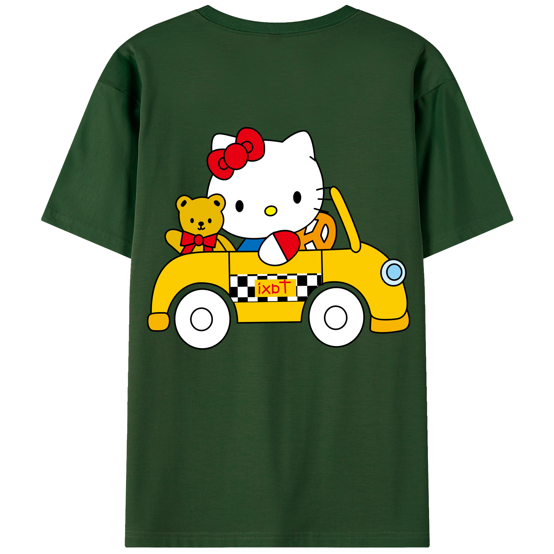 （画像用） Hello Kitty ハローキティ 綿100％半袖Tシャツ（背面プリント）